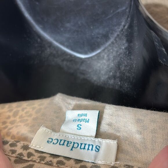 Sundance women’s small bohemian embroidered patterned floral long sleeve top - Picture 7 of 8